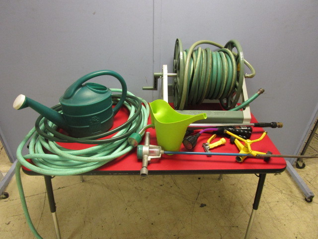 lot 213 image: GARDEN SPRAYERS, HOSES, LAWN SPRINKLERS