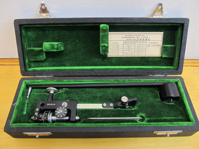 lot 23 image: Vintage KUEFFEL & ESSER Planimeter Engineering Tool wCase