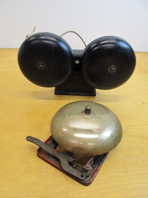 lot 164 image: Pair of Vintage Alarm Bells