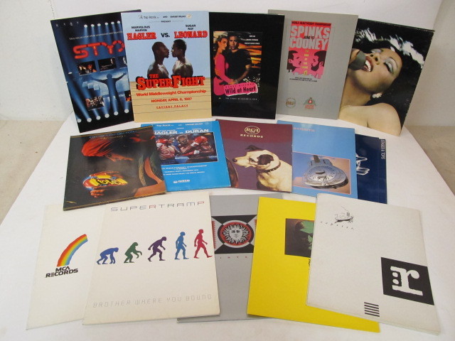 lot 72 image: Large Lot of Vintage 1970s-80s Promotional Press Kit Folders - Music & Boxing 