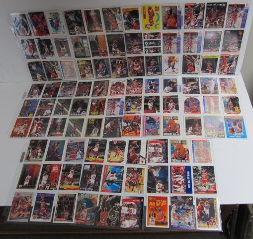 lot 133 image: Large Lot of Assorted MICHAEL JORDAN Basketball Cards