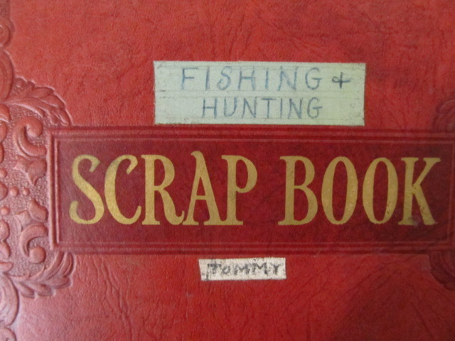 lot 143 image: Fantastic Vintage 1940s-50s Fishing Scrapbook
