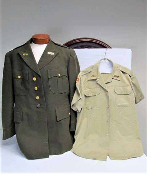 lot 258 image: Pair of Vintage Military Uniform Jackets
