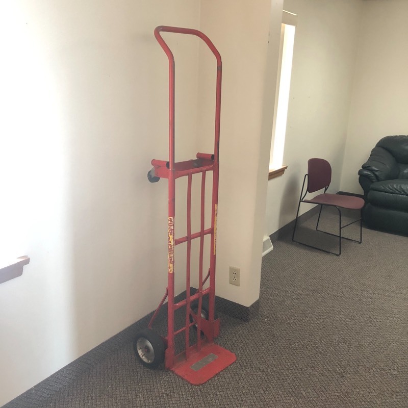 lot 48 image: Convertible Hand Truck, Dual Purpose 2 Wheel Dolly and 4 Wheel Cart