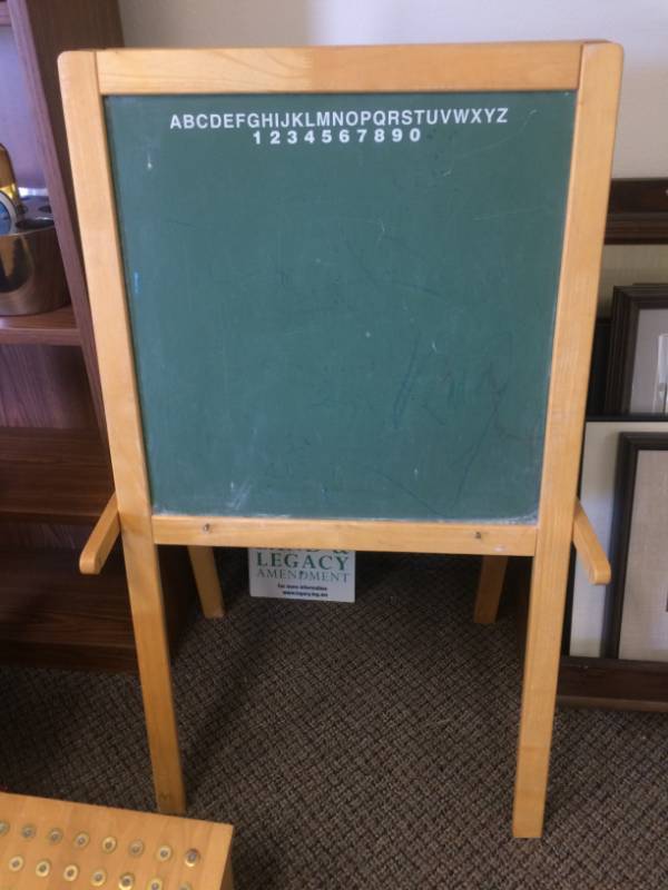 lot 42 image: Stand Up ChalkDry Eraser Board