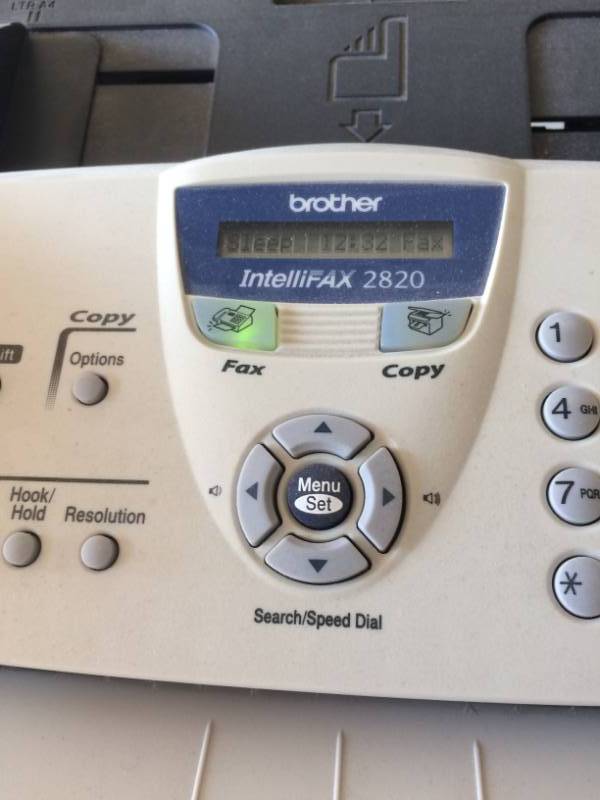 lot 28 image: Brother Intellifax 2820 FaxCopy Machine
