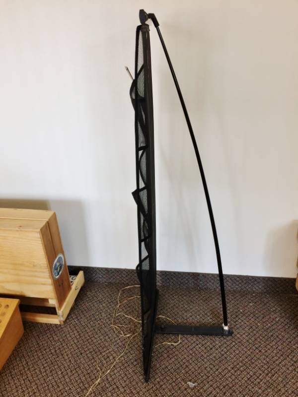 lot 25 image: Metal & Mesh Black Brochure Rack