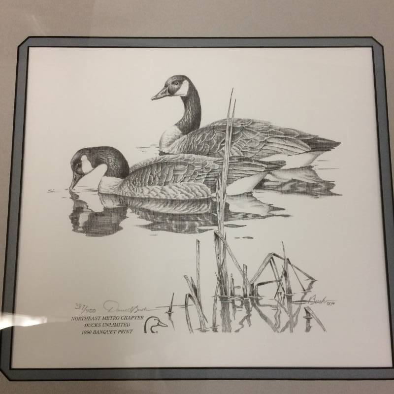 lot 104 image: Daniel Bush Framed & Matted Signed & Numbered Print
