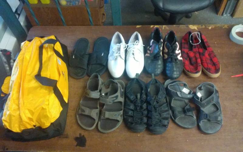 lot 18 image: Lot Of Big BoysMens Shoes, Sandals, Athletic Shoes Sz 7, 8, 8-12