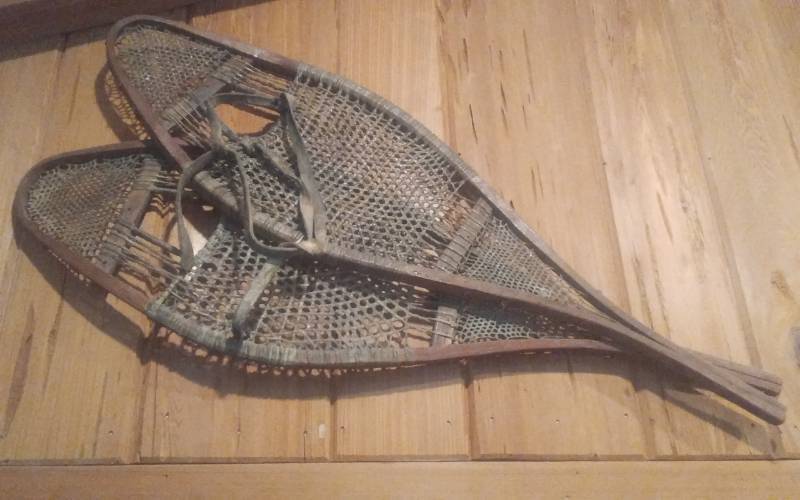 lot 25 image: Pair Of Vintage Snow Shoes