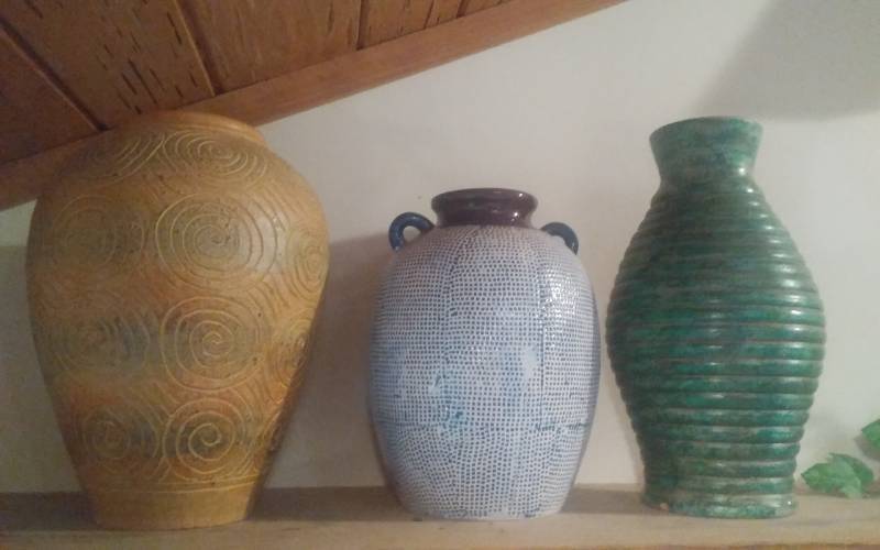 lot 41 image: 3-Piece Pottery (Avg.14-Inches)