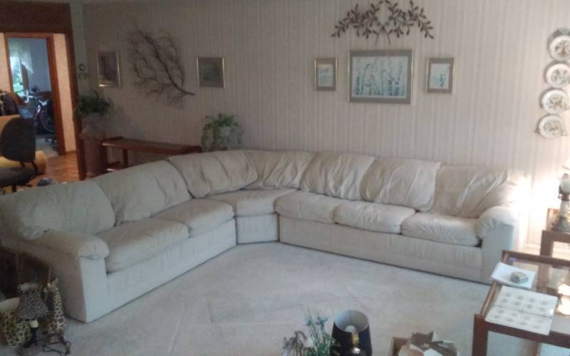 lot 79 image: 3 Piece Sleeper Sectional Sofa 80, Other Section 64, Center 40