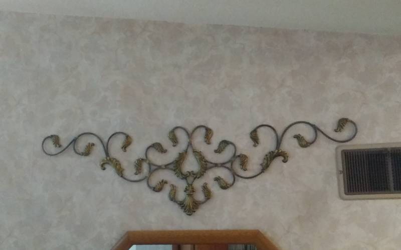lot 110 image: Metal Scroll Work In Entry