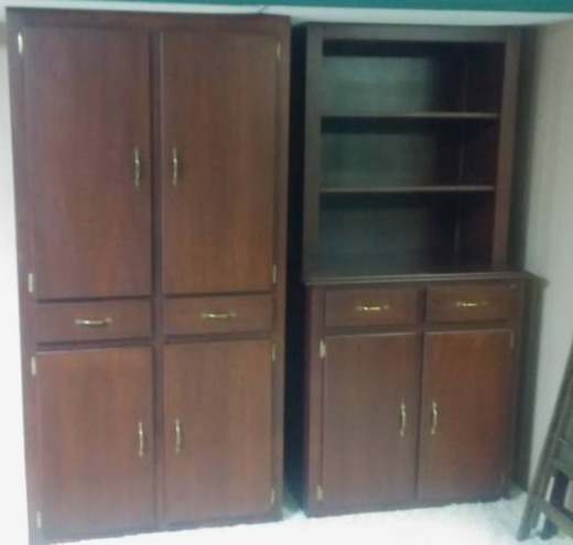 lot 128 image: 2-Large Office Cabinets 39x25x80