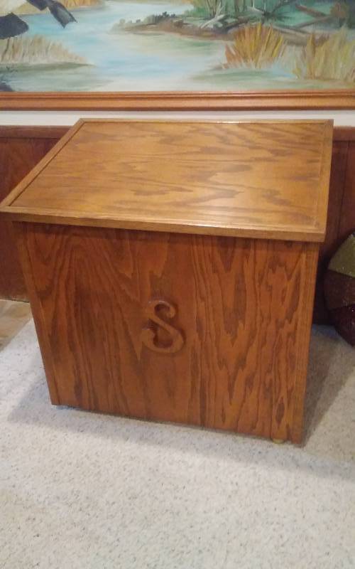 lot 149 image: 2-Fireplace Wood Storage Boxes