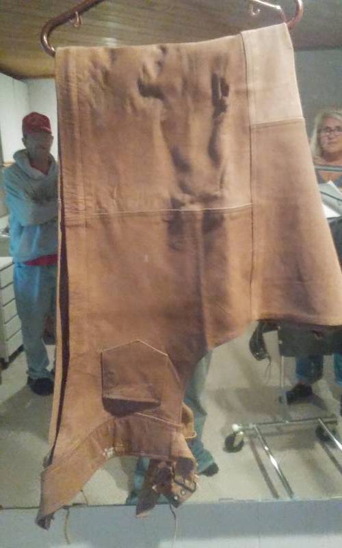lot 179 image: Brown Leather Chaps-Liberty leather Size Large