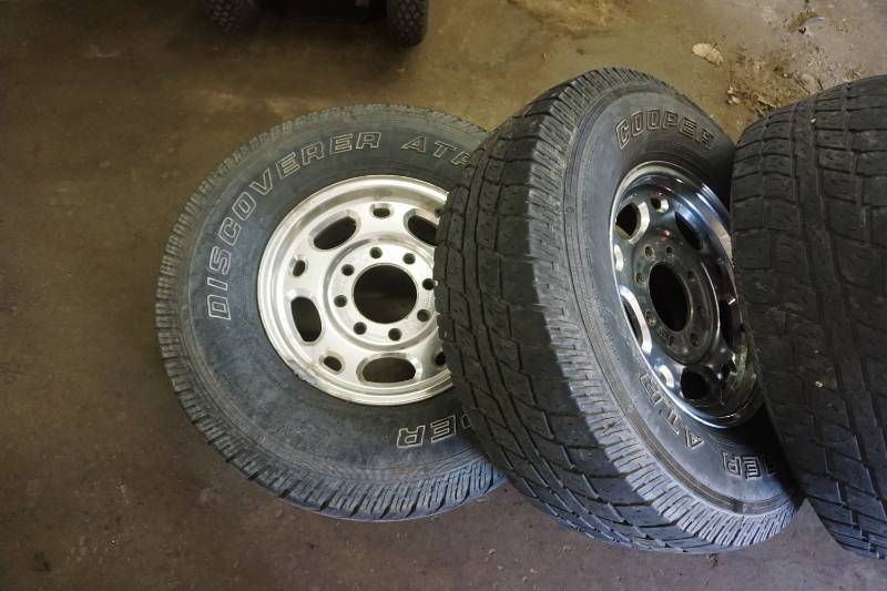 Set of 4  -  Cooper Discover ATR Truck Tires On ChevyGM Rims