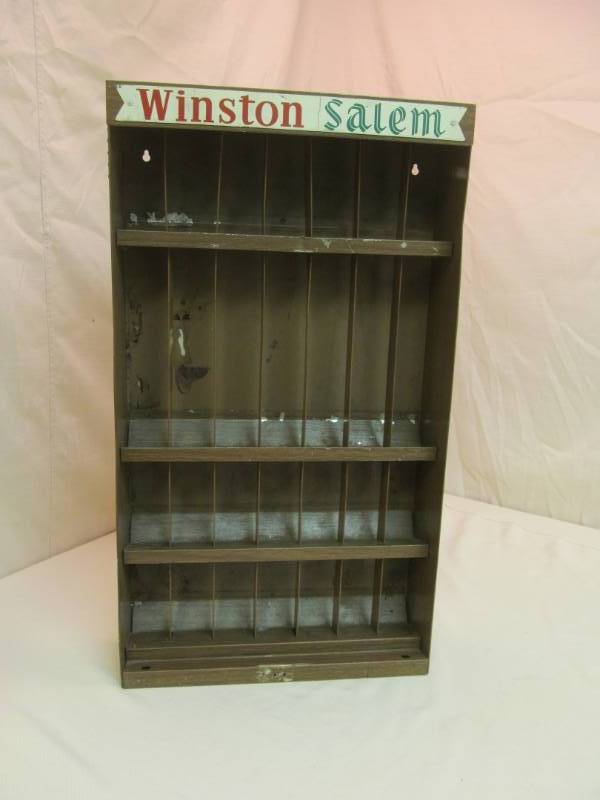 vintage Winston Salem cigarette sales display
