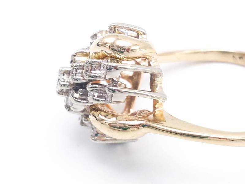 lot 25 image: Dazzling Diamond Cocktail Estate in 14k Yellow Gold