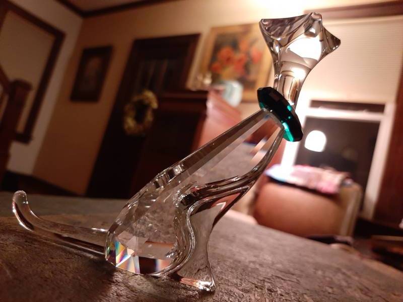 lot 71 image: Swarovski Crystal The Cat Figurine NIB Retired