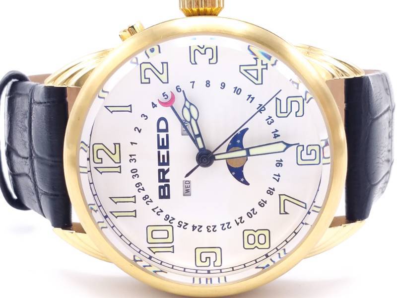 lot 86 image: Mens Breed Alton Moon-Phase Watch BRD6406