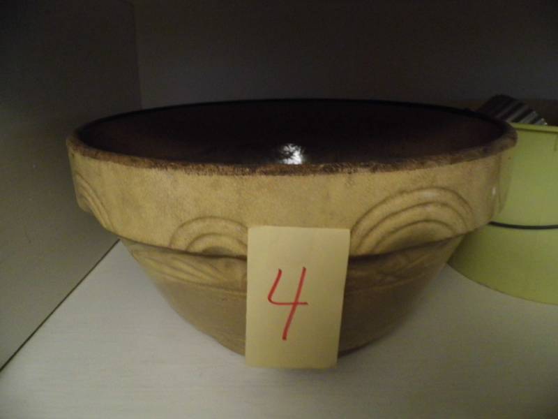 lot 4 image: Crock Bowl - Cookie Cutters