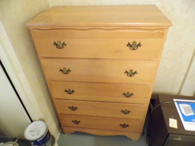 lot 108 image: Dresser w Paints