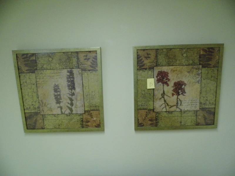 lot 15 image: 2 Piece Artwork