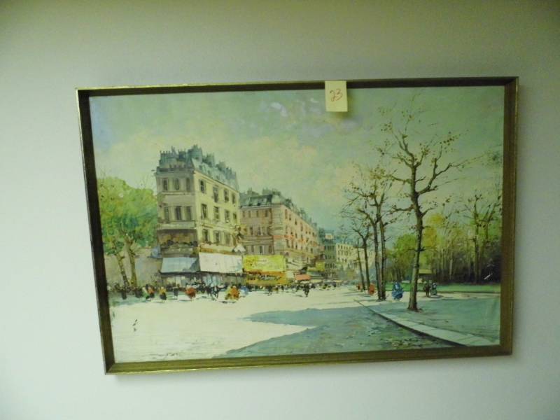 lot 23 image: Vintage Oil Painting