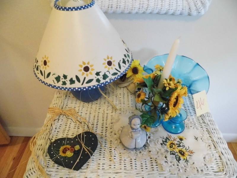 lot 46 image: Lamp - Bowl - Candle Holder