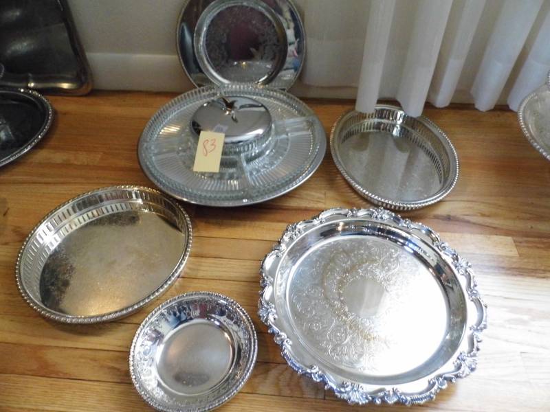 lot 83 image: Silver Serving Pieces