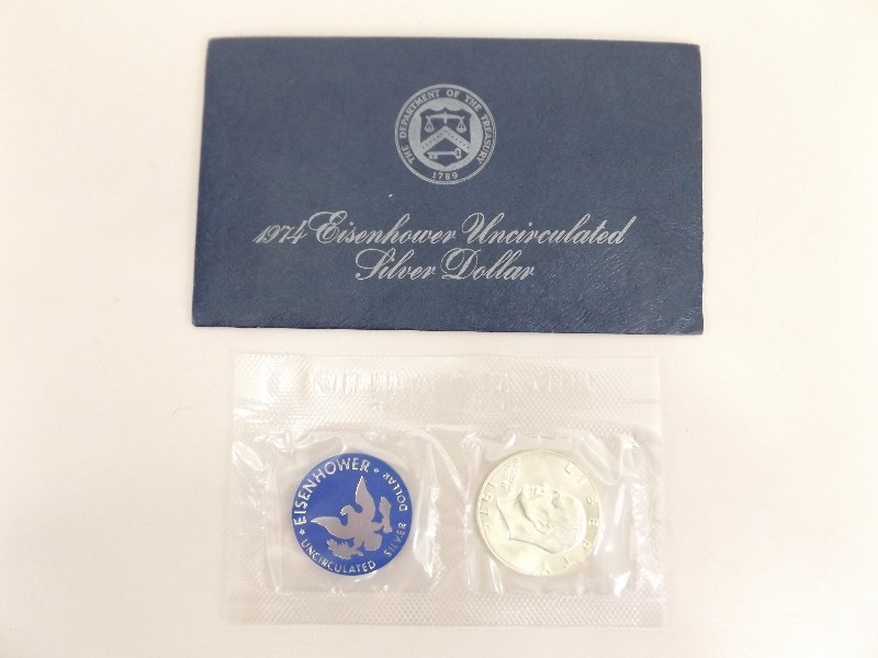 1974 US Mint Eisenhower&nbspUncirculated&nbspSilver Dollar