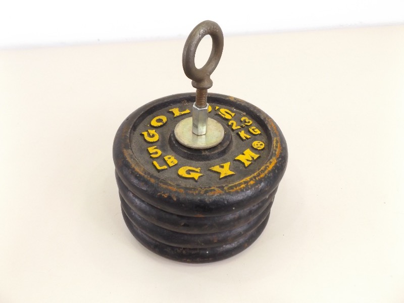 4 Very Collectible 5lb Golds Gym Weights