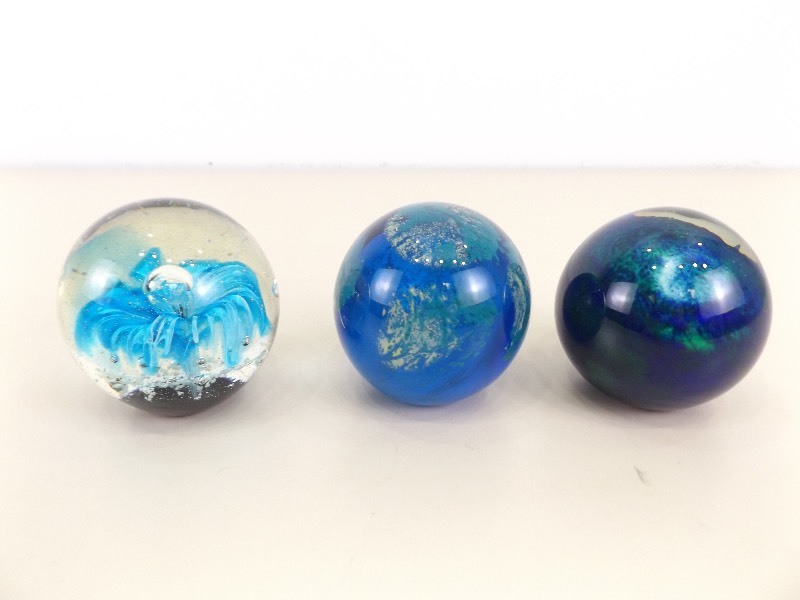 3 Murano 3 Diameter Paperweights