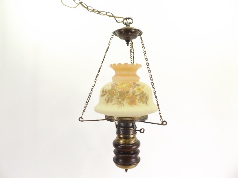 Mid Century Hanging Chain Lamp