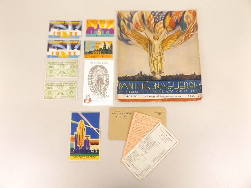 Lot of Collectible Worlds Fair Paper Items, Ticket Stubs, etc.