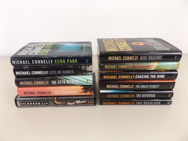 11 Michael Connelly First Edition Hard Cover Books with Dust Jackets