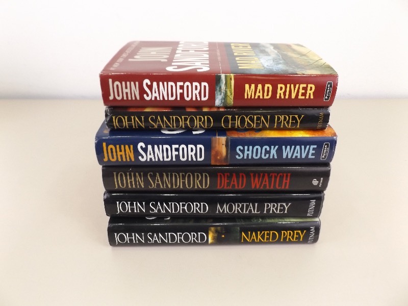 6 John Sandford First Edition Hard Cover Books with Dust Jackets