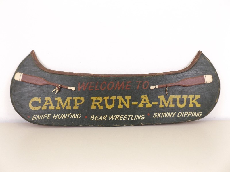 Hand Painted Wood Cabin Sign