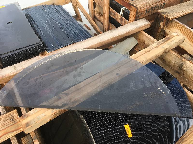Crate Of  Half Circle Glass