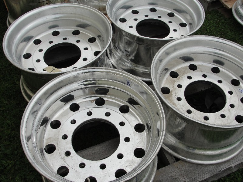 4 -   1820-00022  12.25 x 22.5  ALUMINUM WHEEL LVL ( SUPER SINGLE )