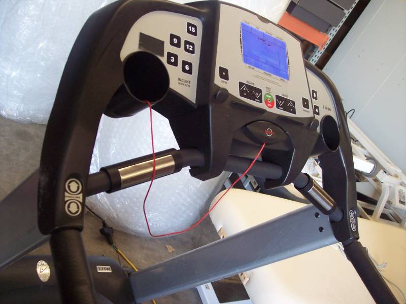 lot 12 image: MSRP $2500 Lamar Fitness Commercial L1400 Treadmill - Good Working Condition