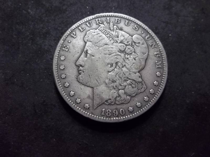 1890 CC  Morgan Silver Dollar