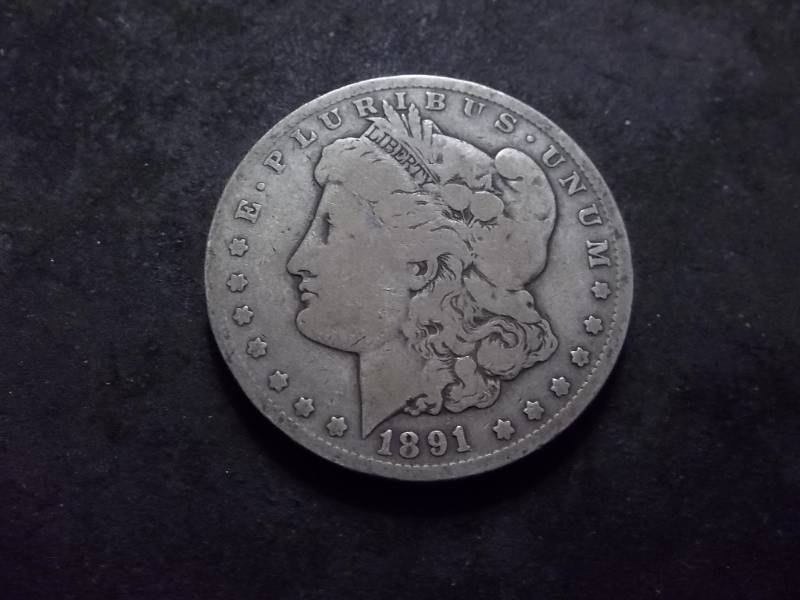 1891 CC Morgan Silver Dollar