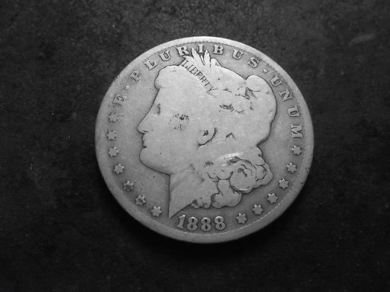 1888 O Hot Lips Morgan Silver Dollar