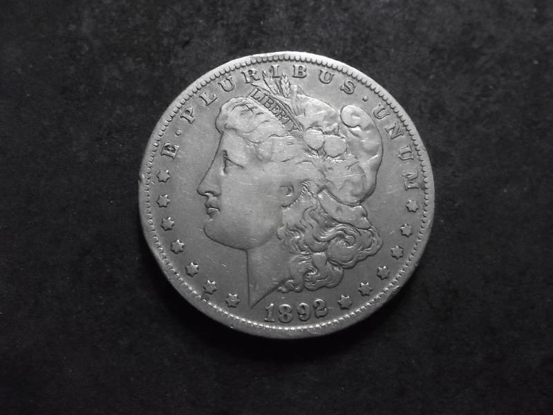 1892 O Morgan Silver Dollar