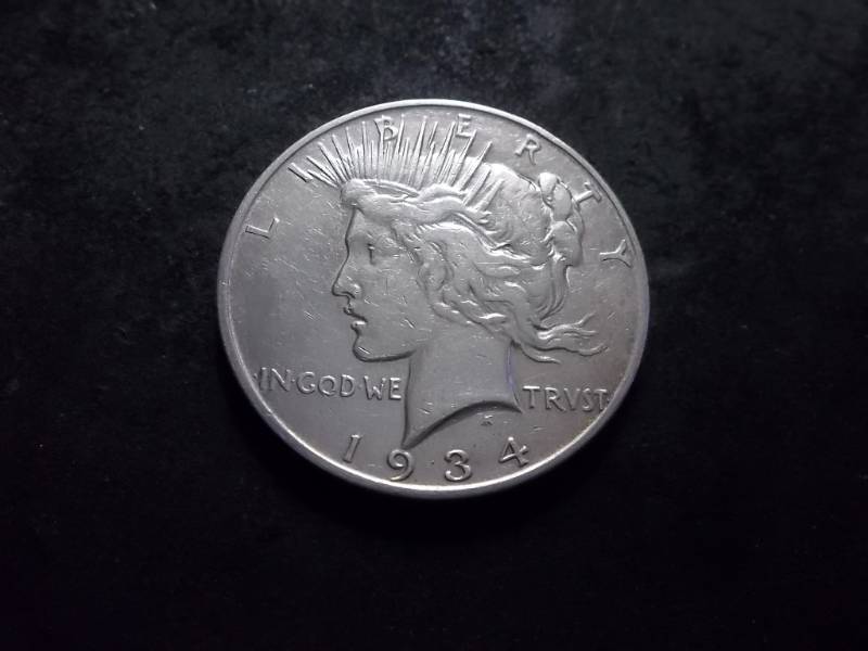 1934 D Silver Peace Dollar