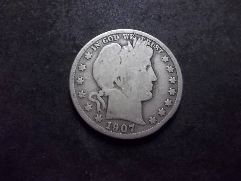 1907 D Barber Half Dollar
