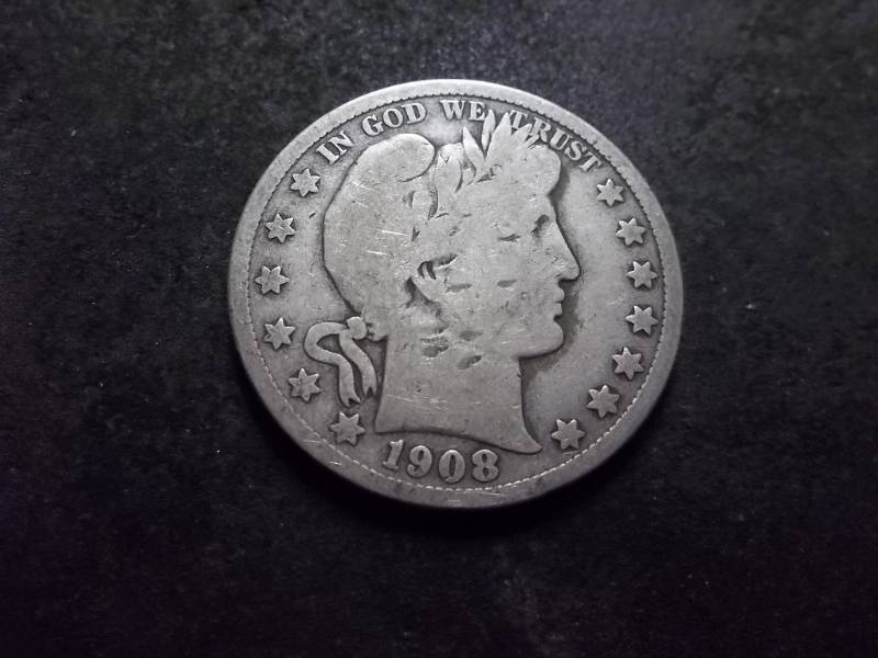 1908 D Barber Half Dollar