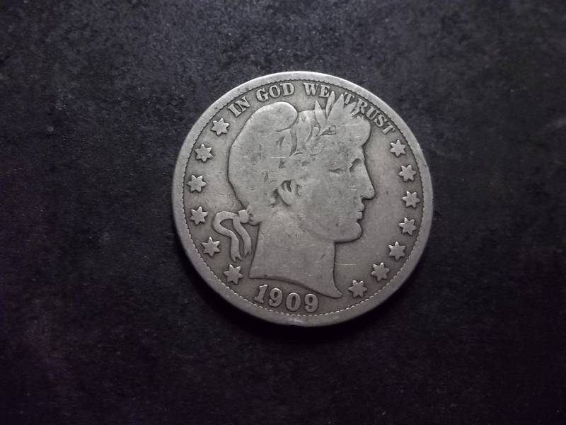 1909 S Barber Half Dollar